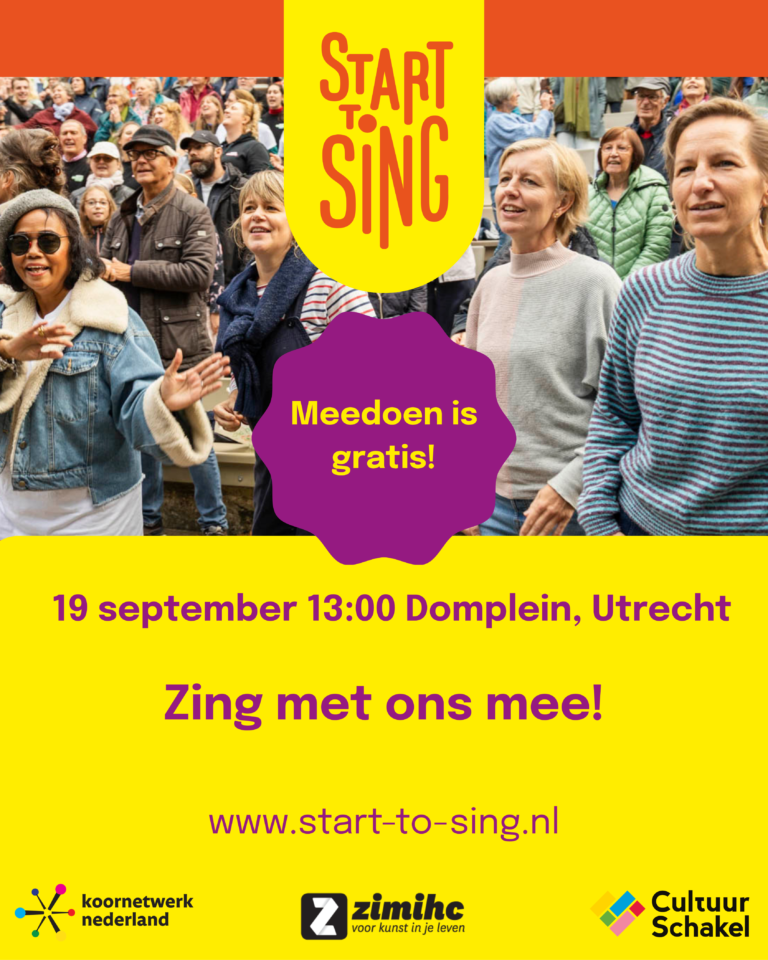 Kick-off event Start-to-Sing 19 september!